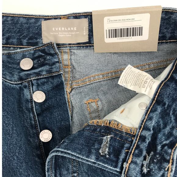 Everlane The Curvy 90s Cheeky Straight Jean 28 Button Fly Ankle - Picture 5 of 8